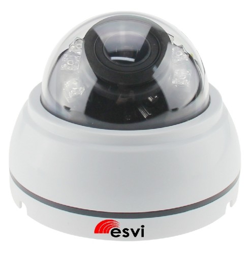 EVC-NK20-S20-P/A купольная IP видеокамера, 2.0Мп, f=2.8-12мм, POE, аудио вх.